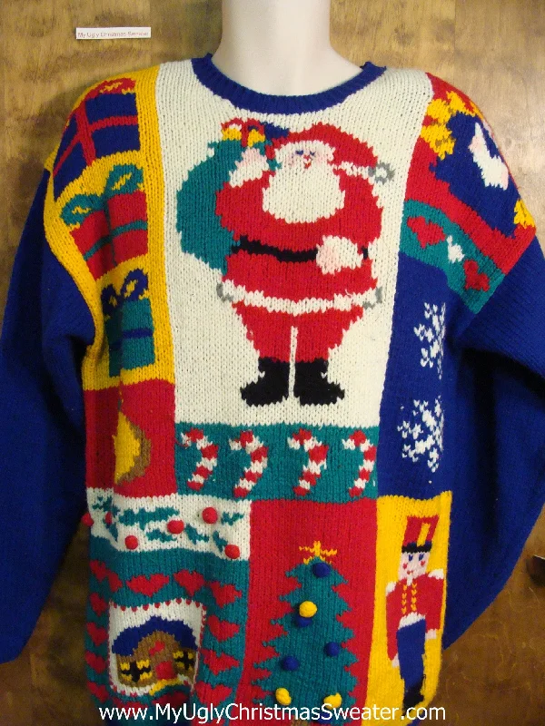 Christmas Snowman Building Fun Festive 80s Ugly Christmas Sweater