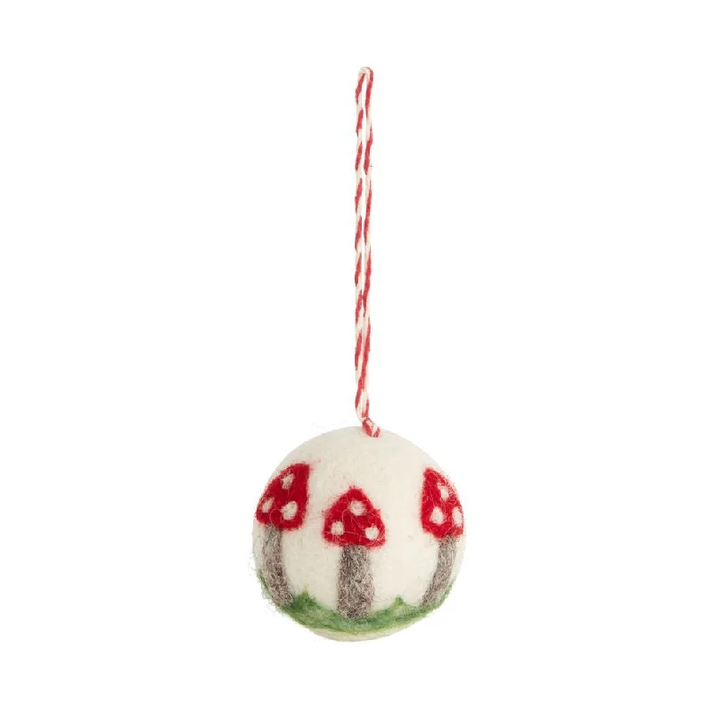 Christmas Ice Decorations Fun Fungi Ornament Ball 1.75"