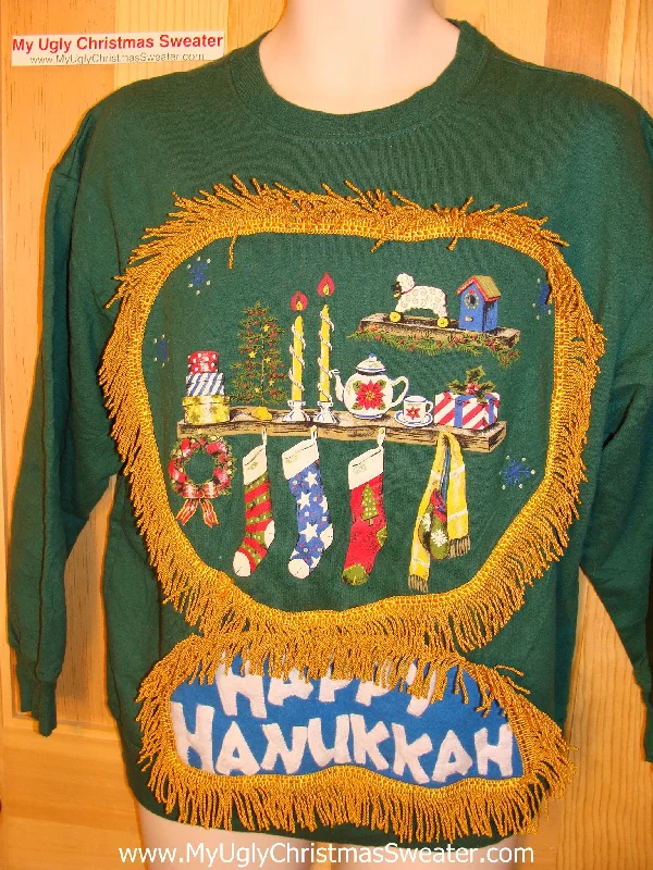 Christmas Winter Magic Funny Hanukkah Sweatshirt for Holiday Party