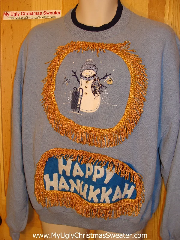 Christmas Nostalgic Memories Funny Hanukkah Sweatshirt for Holiday Party