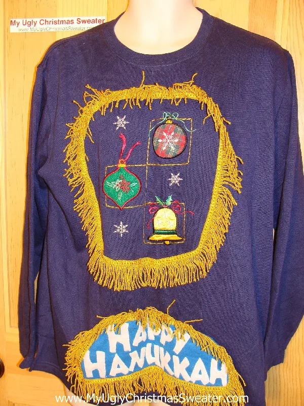 Christmas Jolly Spirit Funny Hanukkah Sweatshirt for Holiday Party