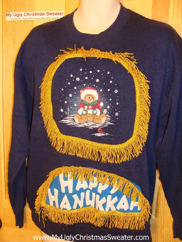 Christmas Traditional Feast Funny Hanukkah Sweatshirt for Holiday Party