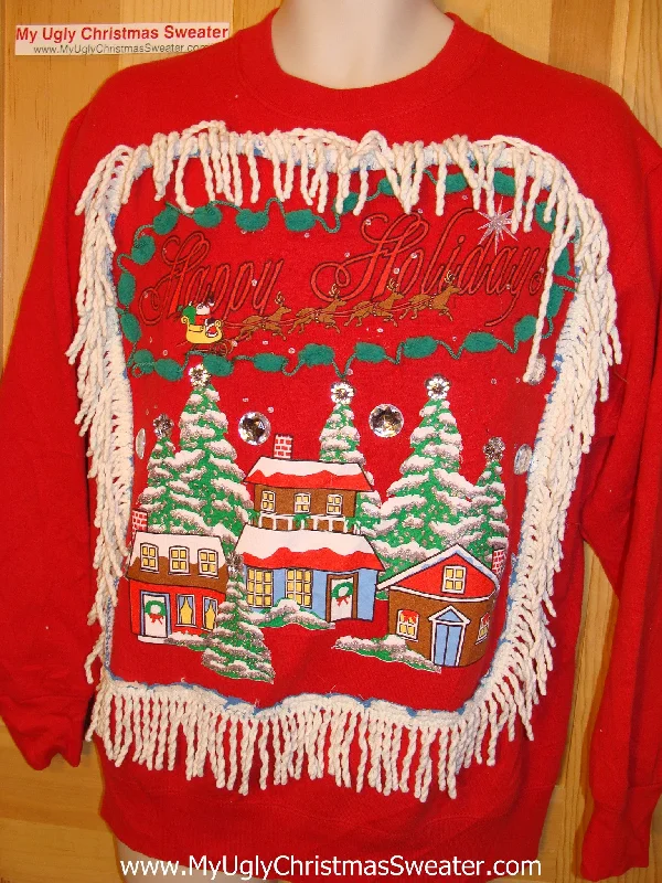 Christmas Magical Night Funny Hanukkah Sweatshirt for Holiday Party