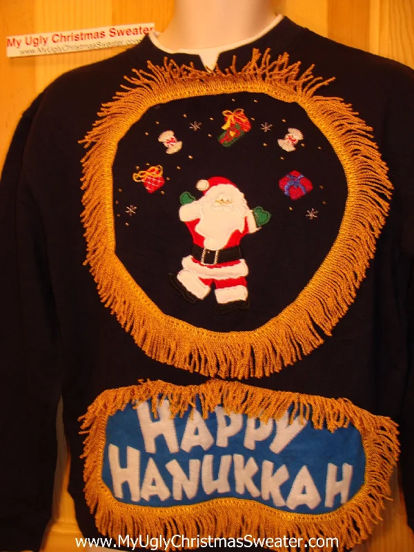 Christmas Holiday Greetings Funny Hanukkah Sweatshirt for Holiday Party