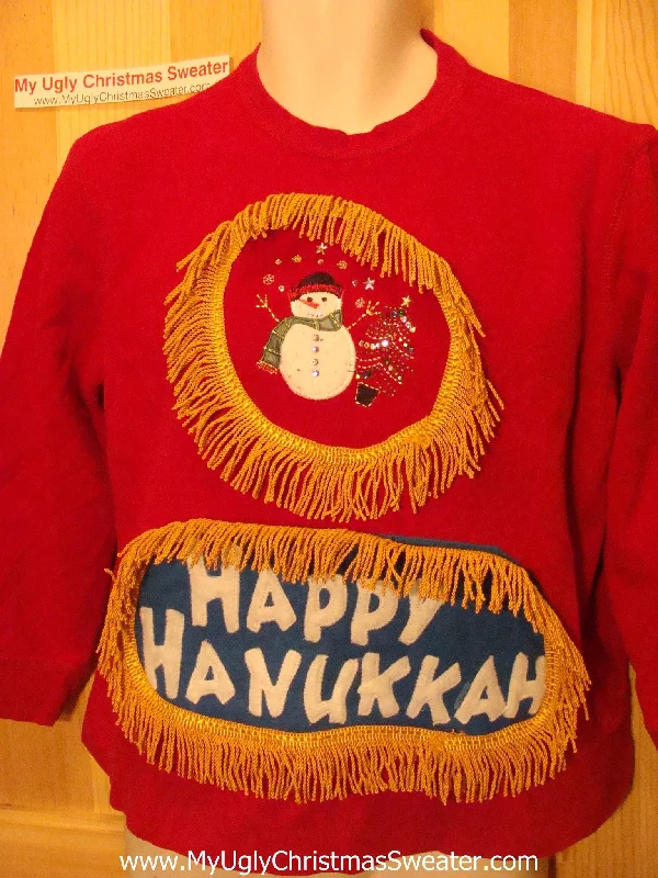 Christmas Home Decorations Funny Hanukkah Sweatshirt for Holiday Party