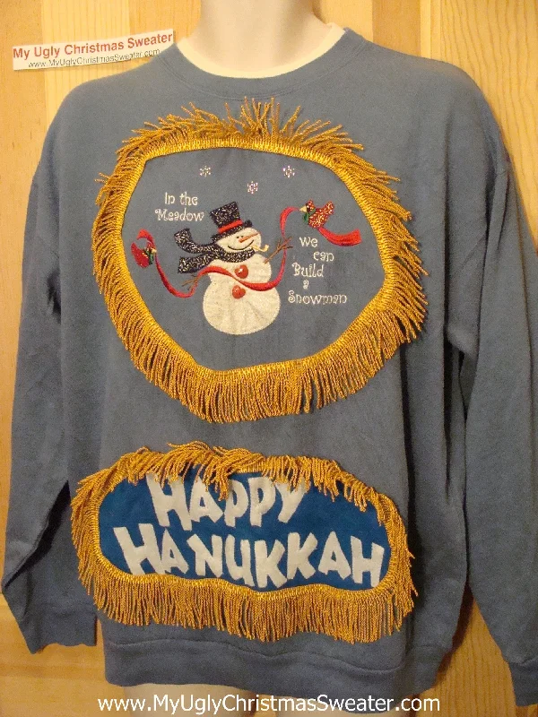 Christmas Handmade Crafts Funny Hanukkah Sweatshirt for Holiday Party