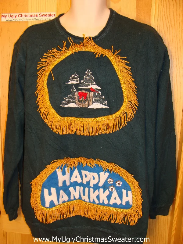 Christmas Family Gathering Funny Hanukkah Sweatshirt for Holiday Party