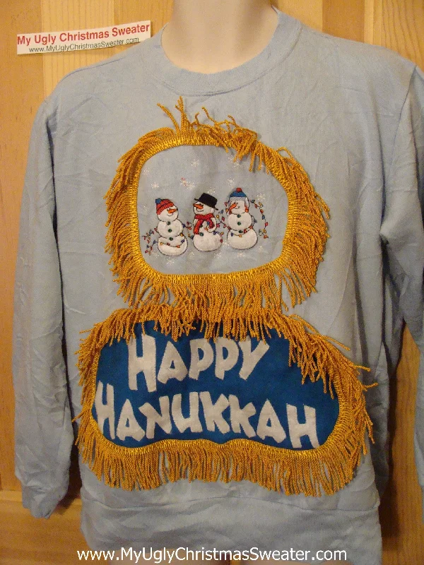 Christmas Candlelight Dinner Funny Hanukkah Sweatshirt for Holiday Party