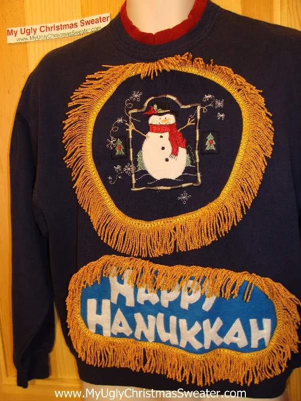 Christmas Cozy Weather Funny Hanukkah Sweatshirt for Holiday Party