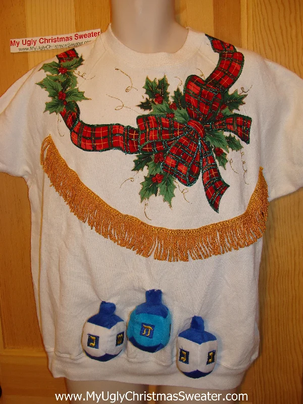 Christmas Midnight Feast Funny Hanukkah Sweatshirt for Holiday Party