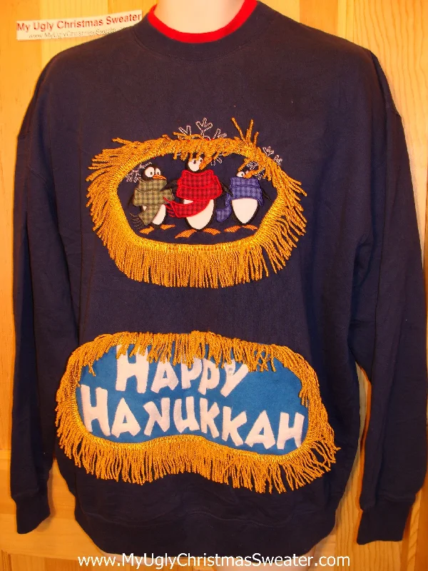 Christmas Warm Drinks Funny Hanukkah Sweatshirt for Holiday Party