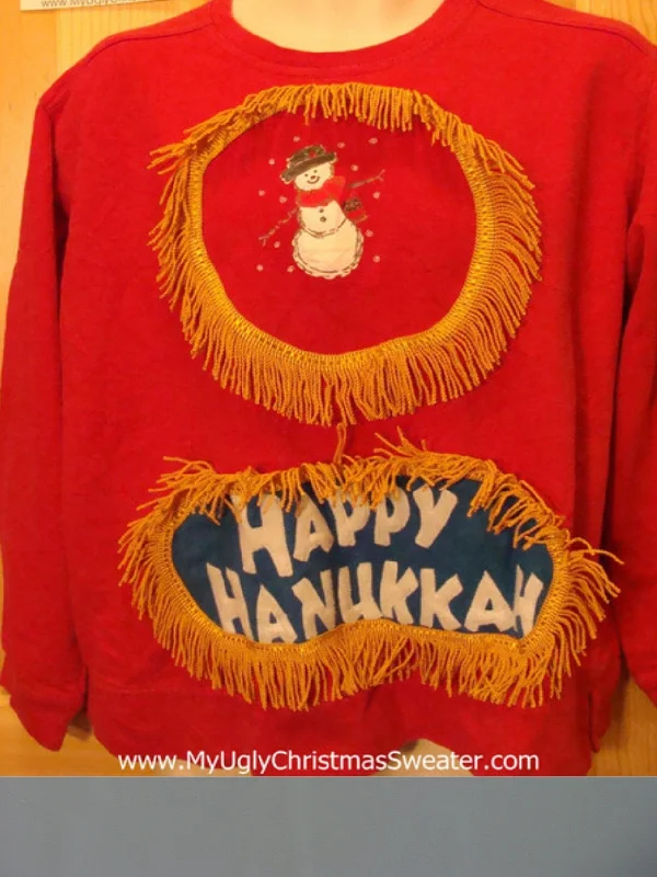 Christmas Gift Boxes Funny Hanukkah Sweatshirt for Holiday Party