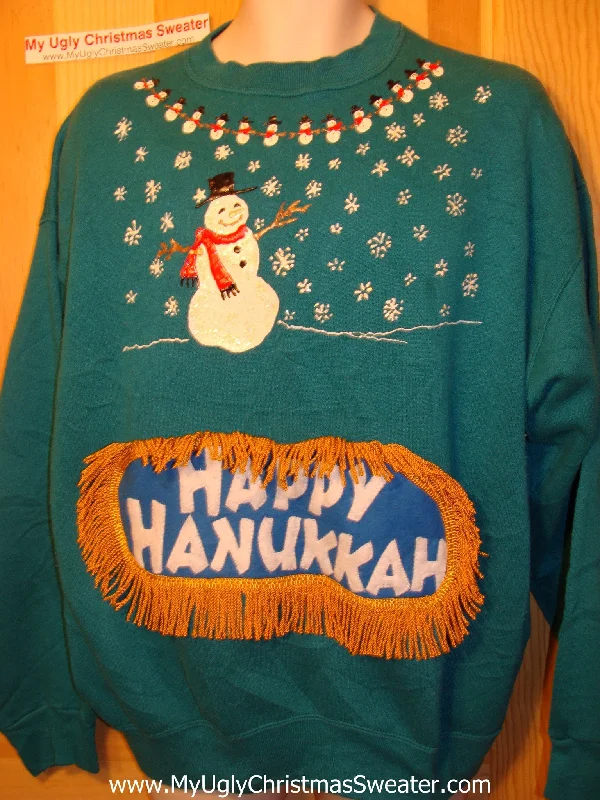 Christmas Winter Decor Funny Hanukkah Sweatshirt for Holiday Party