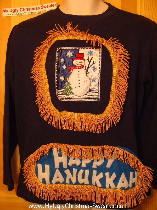 Christmas Gift Wrapping Ideas Funny Hanukkah Sweatshirt for Holiday Party