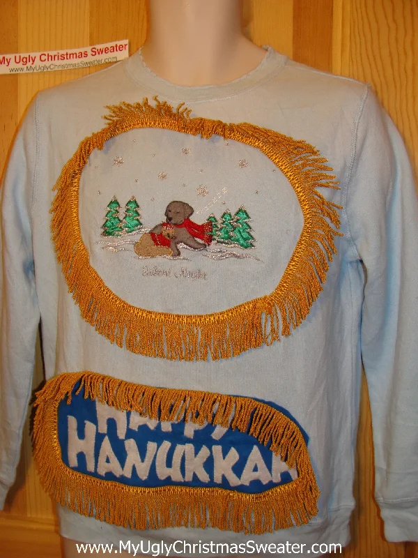 Christmas Golden Bells Funny Hanukkah Sweatshirt for Holiday Party