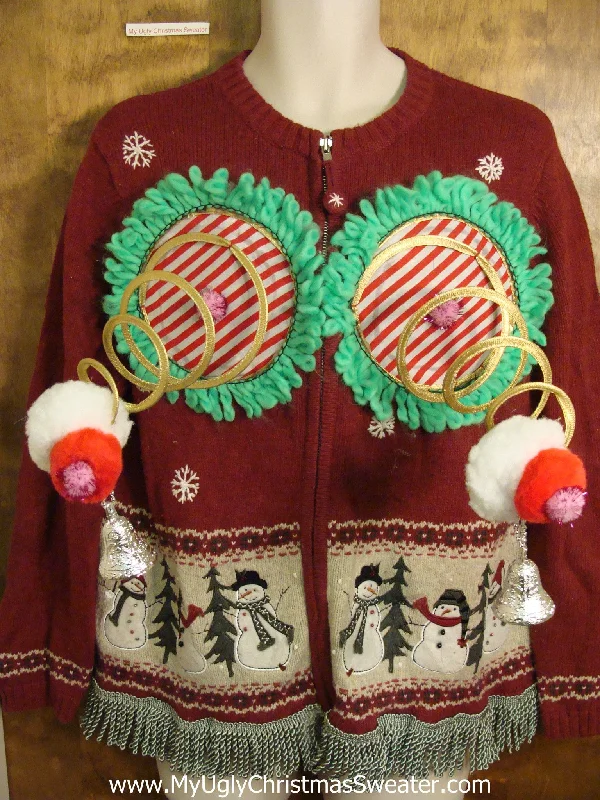 Christmas Winter Magic Funny Naughty Ugly Christmas Sweater