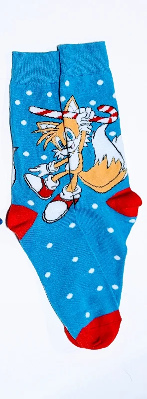 Christmas Magical Scenery Miles Tails Prower Christmas Crew Socks