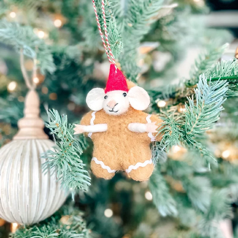 Christmas Baking Fun GINGERBREAD MOUSE ORNAMENT