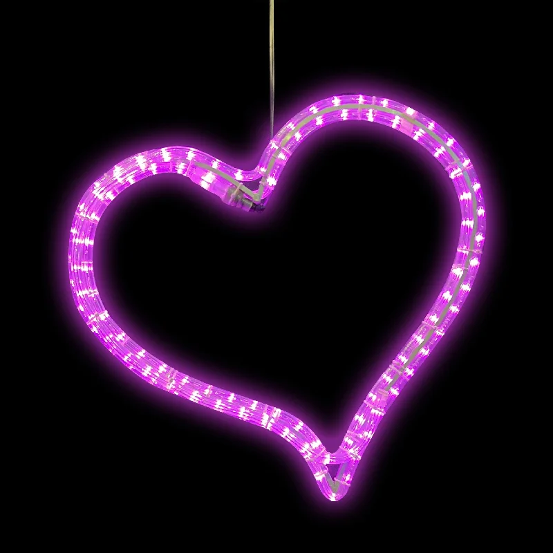 Hanging 24" Pink Heart  (1074-N)