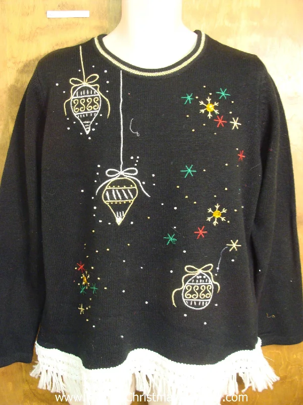 Christmas Traditional Feast Hanging Ornaments Ugly Christmas Jumper