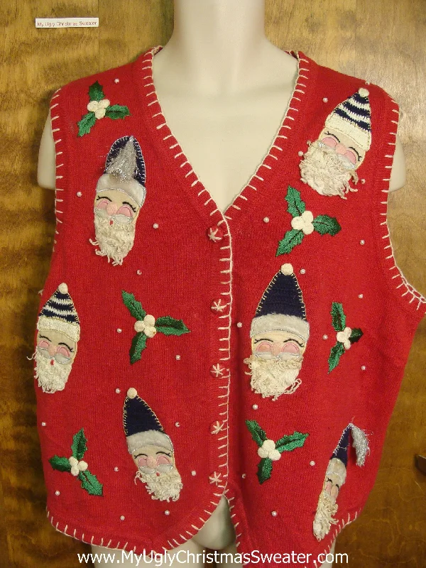 Christmas Storytelling Night Happy Santas Funny Christmas Sweater Vest