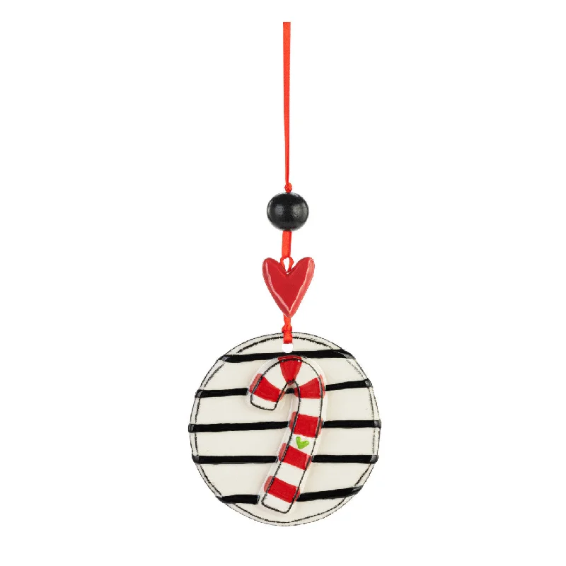 Candy Cane & Stripes Ornament