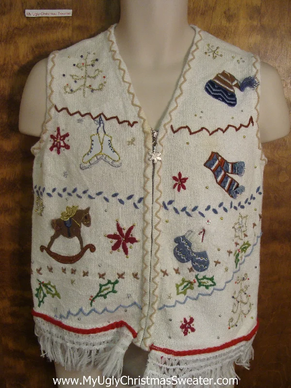 Christmas Ornament Collection Holiday Decorations Funny Christmas Sweater Vest