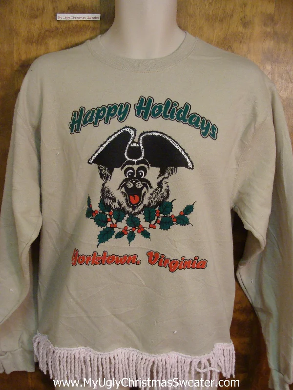 Christmas Holiday Baking Horrible Tacky HAPPY HOLIDAYS Funny Novelty Christmas Sweatshirt