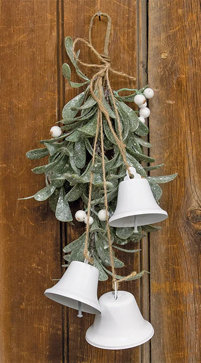 Christmas Candle Warmth Ice Kissed Mistletoe Hanging Teardrop