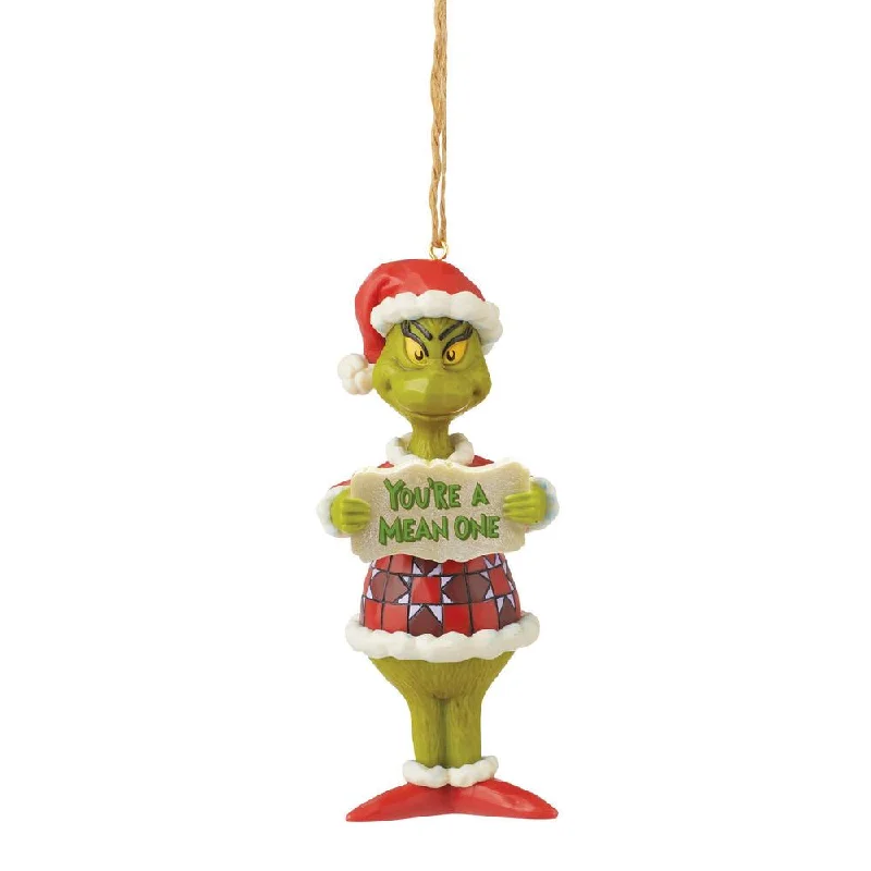 Christmas Jolly Spirit The Grinch 5" You Are A Mean One Grinch Ornament