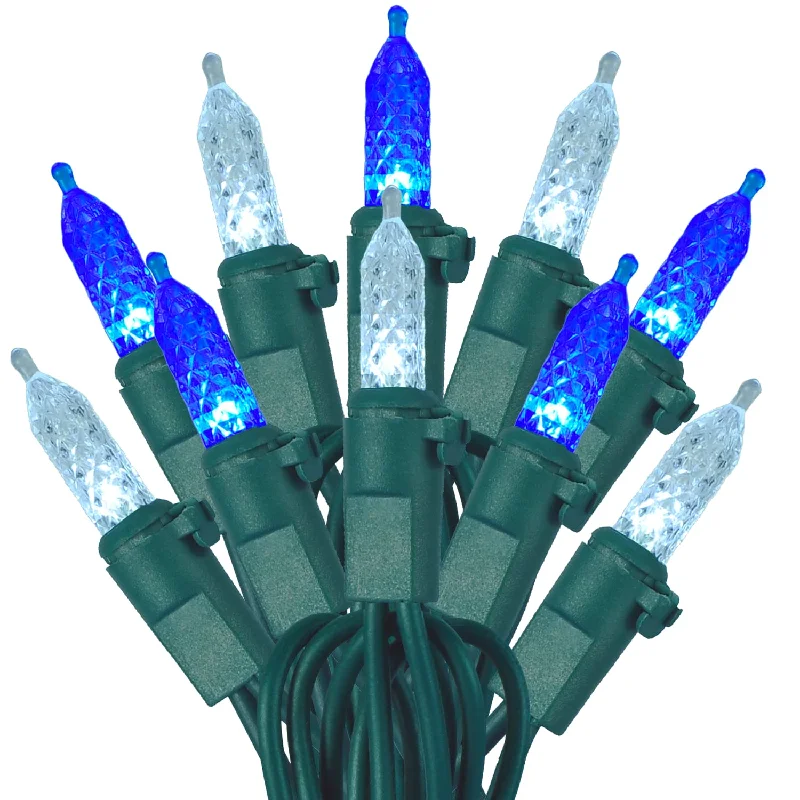 Christmas Home Decorations 200 LED Blue & White Christmas String Lights, 2 Pack