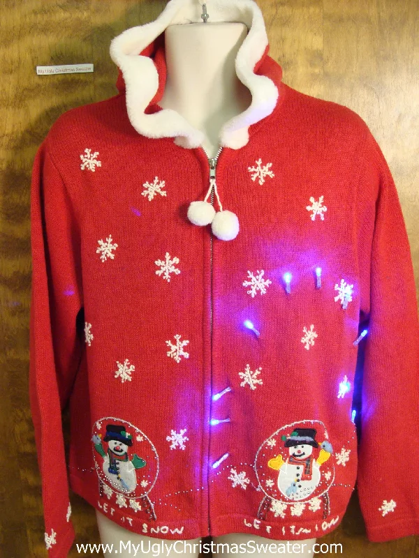 Christmas Star Gazing Light Up Ugly Xmas Sweater