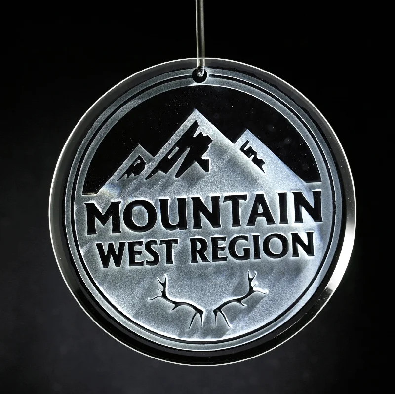 Christmas Winter Magic Your Logo Glass Ornament