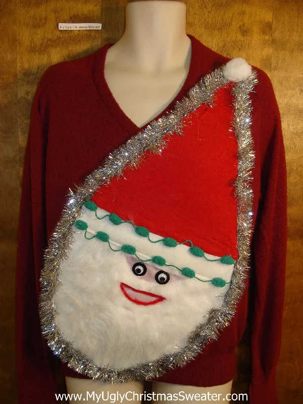 Christmas Storytelling Night Mens Wacky Santa Ugly Christmas Sweater
