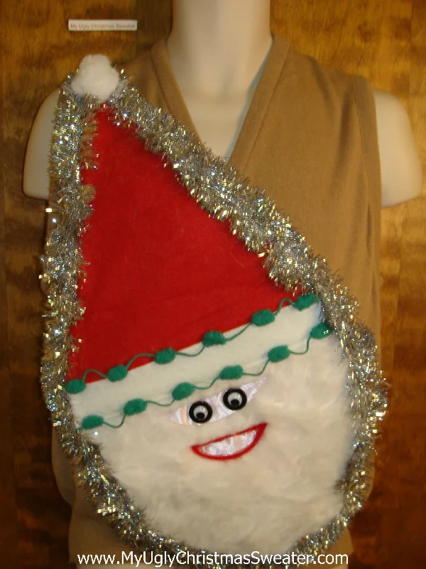Christmas Homemade Crafts Wacky Santa Ugly Christmas Sweater Vest