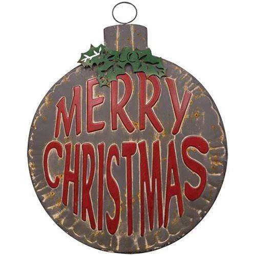 Christmas Golden Bells Merry Christmas Bulb Wall Hanger
