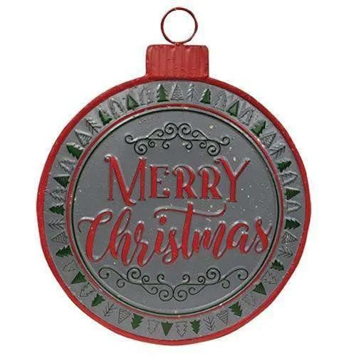 Christmas Gingerbread Delights Merry Christmas Metal Bulb Sign