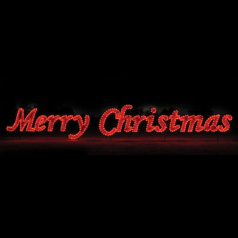 Merry Christmas Sign (Commercial Series) - Red  (1121-R) *SOLD OUT FOR 2024 SEASON -Pre Order now for next year*