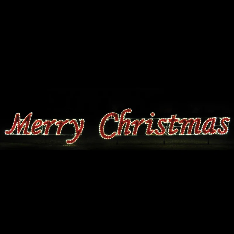 Merry Christmas Sign (Commercial Series) - Warm White  (1121-W) *SOLD OUT FOR 2024 SEASON - Pre Order now for next year*