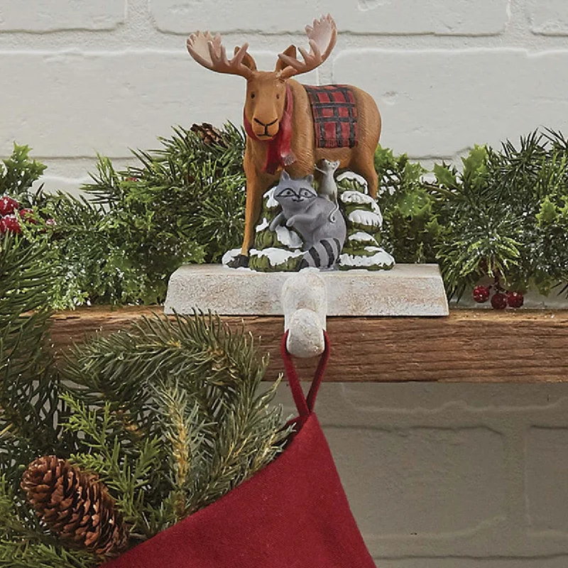 Christmas Tree Farm Moose Stocking Hanger - Set of 2 Park Designs