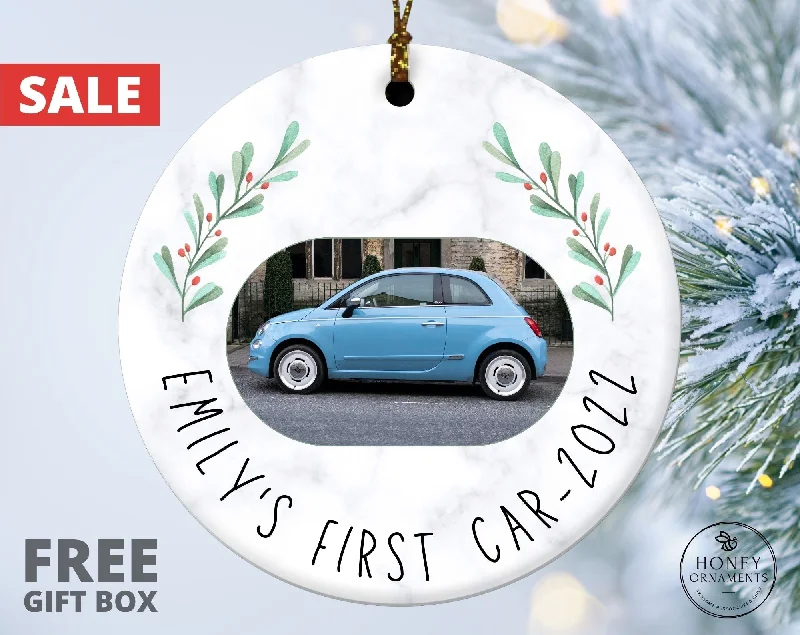 Christmas Homemade Cookies My First Car Ornament, Personalized New Car Ornament 2023, Christmas Ornament, New Driver Ornament, New Driver Gift, New Car Gift Keepsake