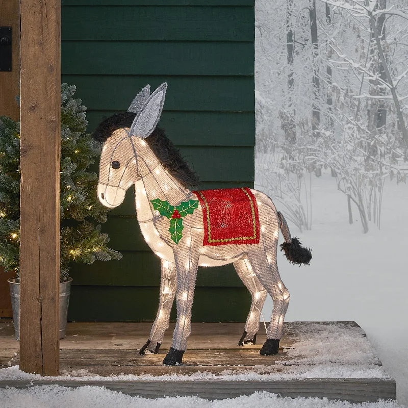 Christmas Classic Holiday Songs Nativity Donkey Battery Christmas Figure