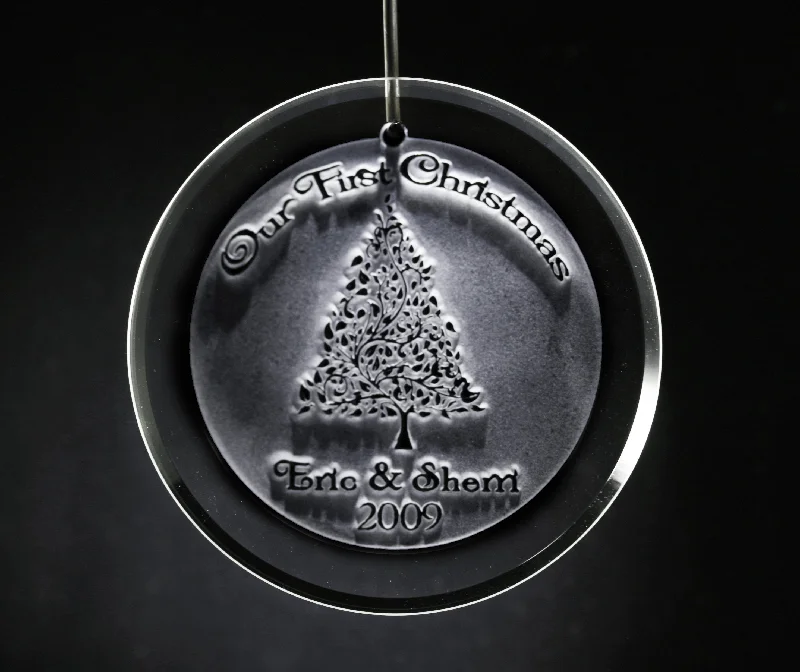 Christmas Holiday Treats Our First Christmas Engraved Ornament