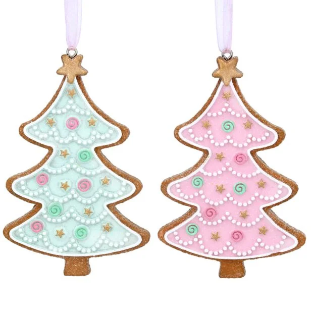 Christmas Sweet Treats Pastel Tree Gingerbread Cookie