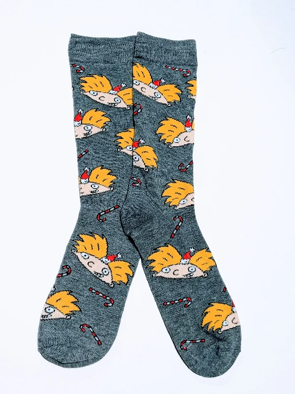 Christmas Winter Magic Hey Arnold Christmas Crew Socks