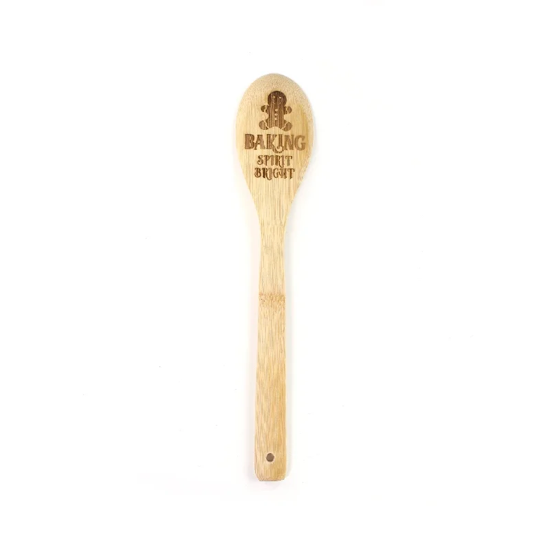 Christmas Hot Cocoa Baking Spirit Bright Wooden Stirring Spoon CRT001A