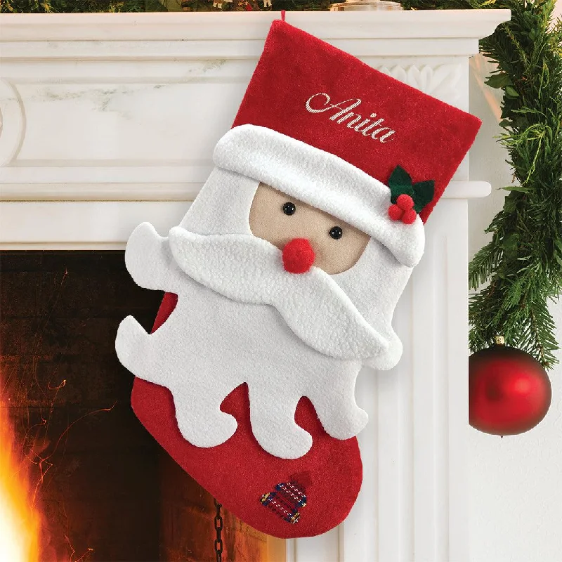 Personalized Santa Face Stocking