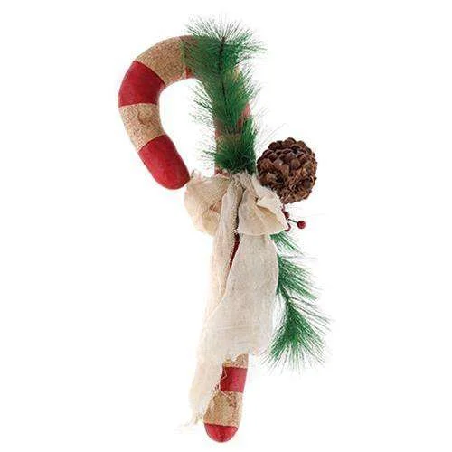 Christmas Reindeer Sleigh Pinecone Candy Cane