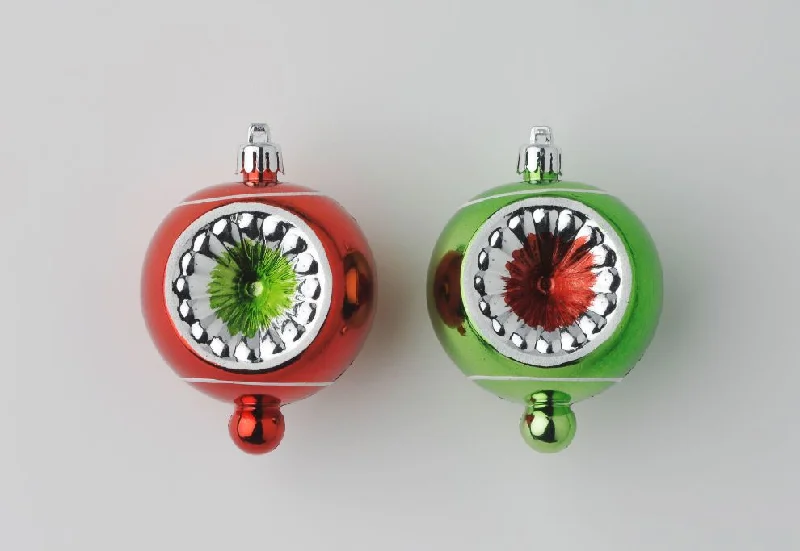 Christmas Joyful Laughter Plastic Retro Ball Ornaments