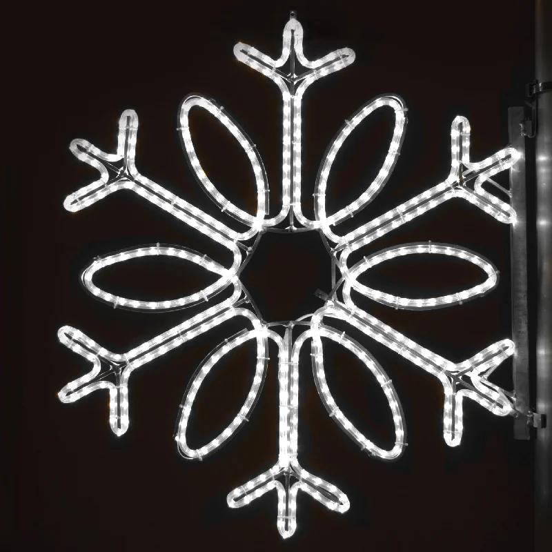 Pole Decoration - Single Loop Snowflake  *SOLD OUT FOR 2024 SEASON -Pre order now for next year*